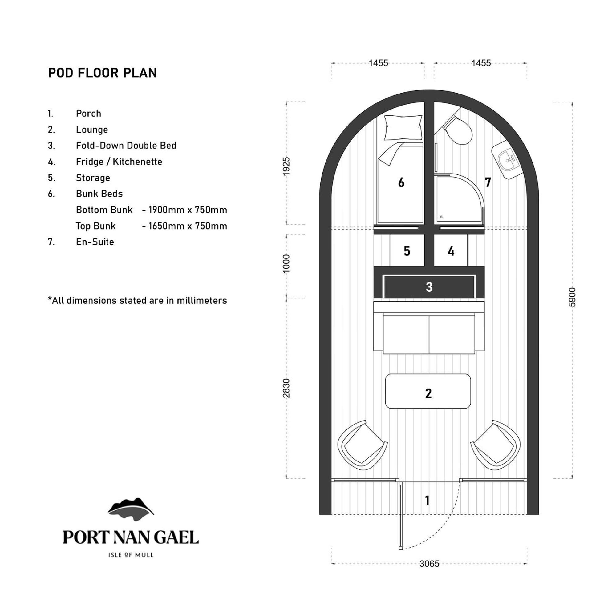 הוילה Pennyghael Port Nan Gael Pods מראה חיצוני תמונה